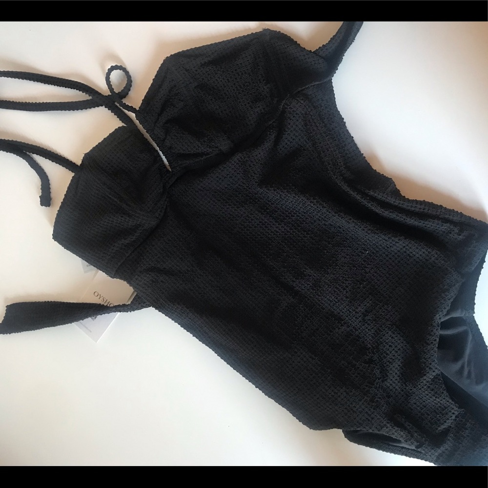 Black swim suit - new